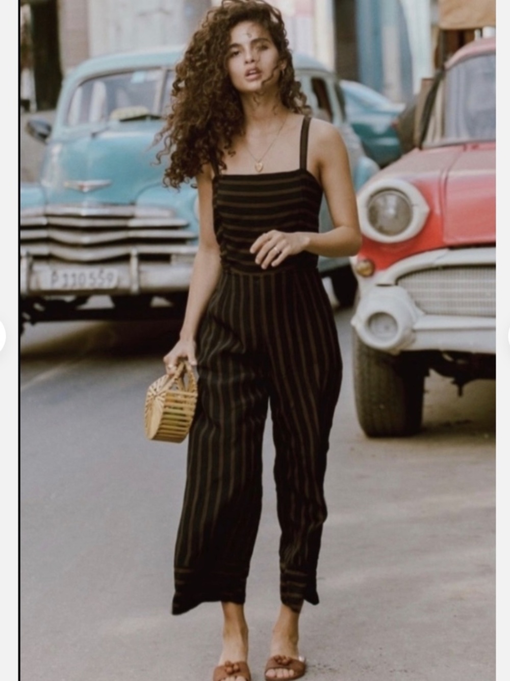 ★NWOT Faithfull the Brand Crop Wide Leg Jumpsuit US2★